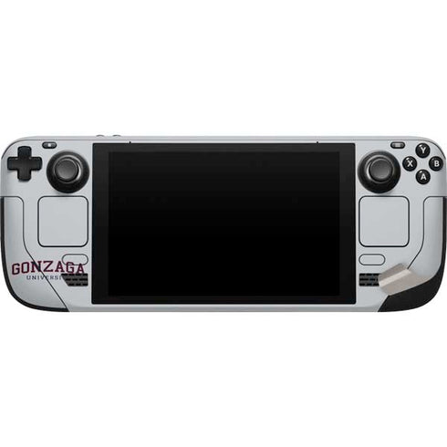 Gonzaga University Collegiate Text Steam Deck Handheld Gaming Computer Skin